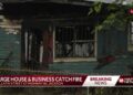 Fire destroys home, spreads to neighboring business