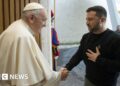 Ukraine war: Pope tells Zelensky he is ‘praying for peace’