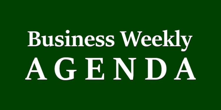 Business Weekly Agenda for June 6