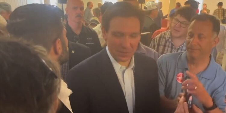 Ron DeSantis Snowflakes Out When Asked A Question By A Reporter