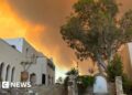 Greece fires: Thousands flee homes and hotels on Rhodes as fires … – BBC