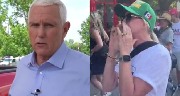 Hecklers Go After ‘Traitor’ Mike Pence at Iowa State Fair: ‘Why Did You Commit Treason On January 6?’