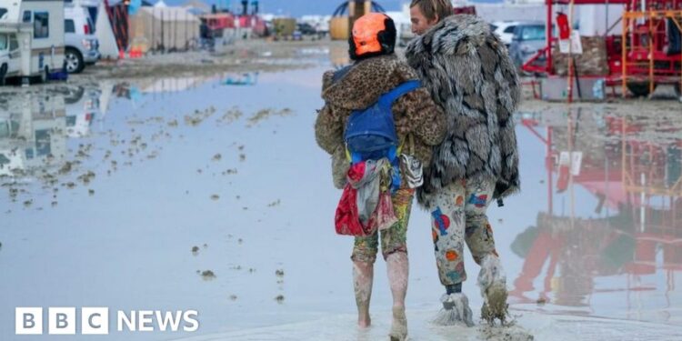 Burning Man: Police investigating death during heavy rain