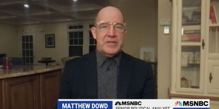 Matthew Dowd Says the Democratic Party Represents Center of the Country