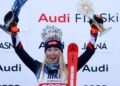 Shiffrin gets career win 95 in first World Cup slalom after season-ending injury for rival Vlhova