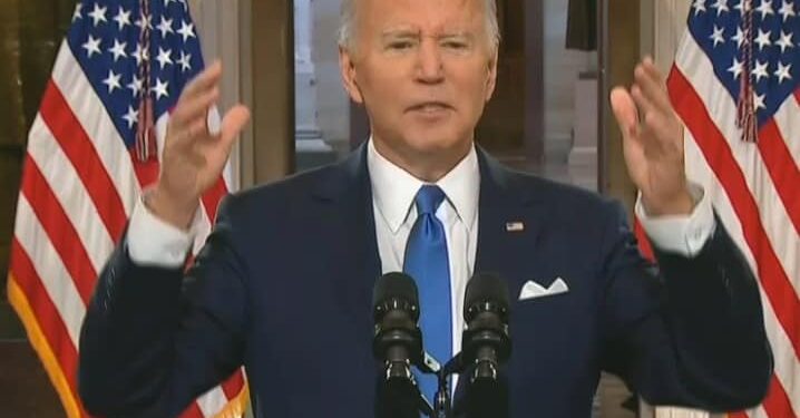 Biden Rips Trump For Lying About Project 2025