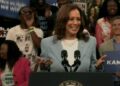 Kamala Harris Looks At The Camera And Humiliates Trump In Atlanta