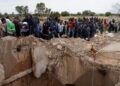 Trapped illegal gold miners hold out against police in South Africa