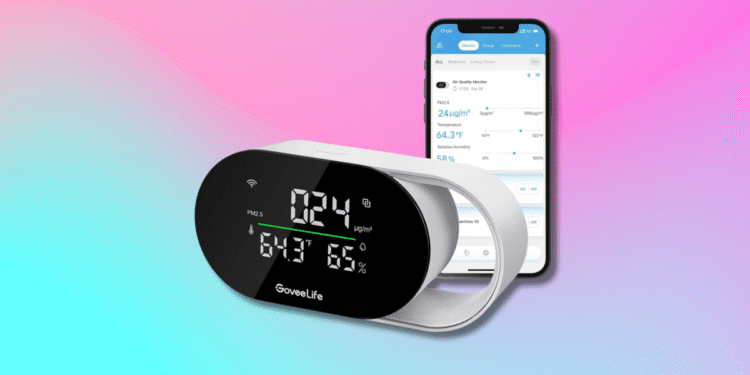 GoveeLife smart air quality monitor: 10% off at Amazon