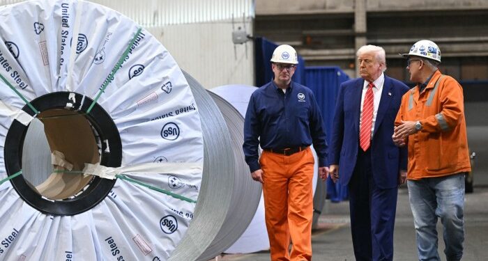 Donald Trump says he will double tariffs on US steel imports to 50%