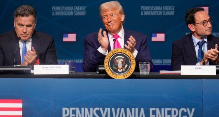 Donald Trump touts $90bn in energy and AI investments at Pennsylvania event