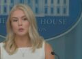Karoline Leavitt Can’t Handle Being Asked Why Trump Had To Run Off To Talk To Putin Alone