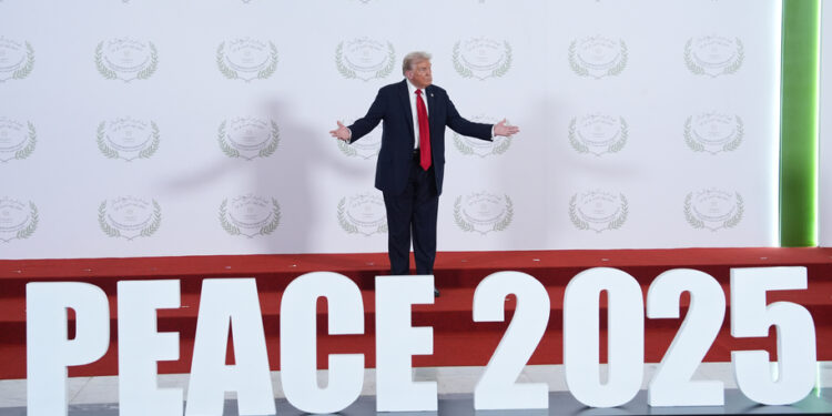 Whiny Trump makes Israel-Hamas ceasefire ceremony all about him