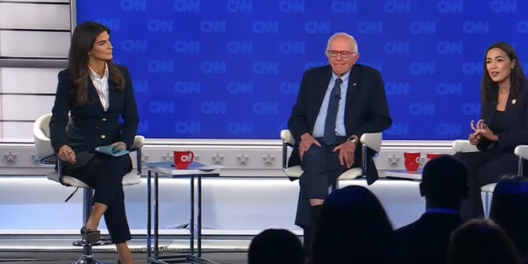 Bernie Sanders And AOC Destroy Kaitlin Collins At CNN Town Hall