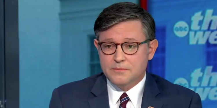 Mike Johnson Falls Apart When Pressed On Not Swearing In Adelita Grijalva