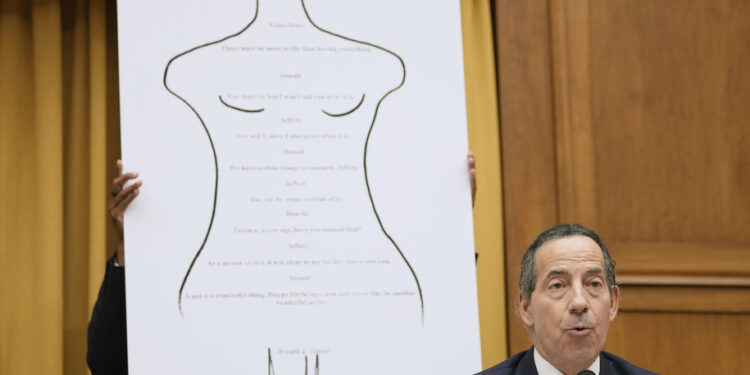 Top Democrat blasts DOJ for hiding Epstein evidence tied to Trump