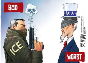 Cartoon: Evil undercover